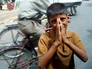 Boy in India Begging