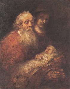 Rembrandt_Simeon_houdt_Jesus_vast